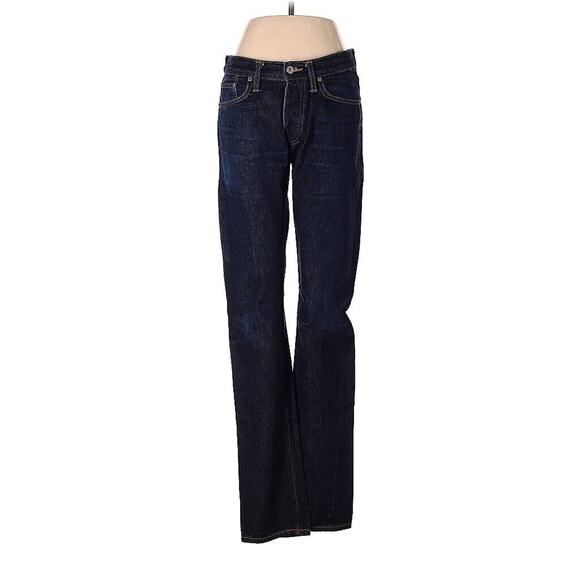 Gustin Selvedge Jeans Men Blue Raw Denim Slim Button Fly USA 31 X 33 - Picture 1 of 6